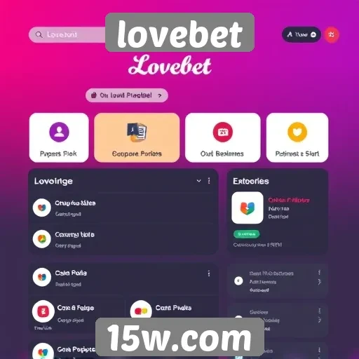 Interface do usuário no lovebet é intuitiva e responsiva